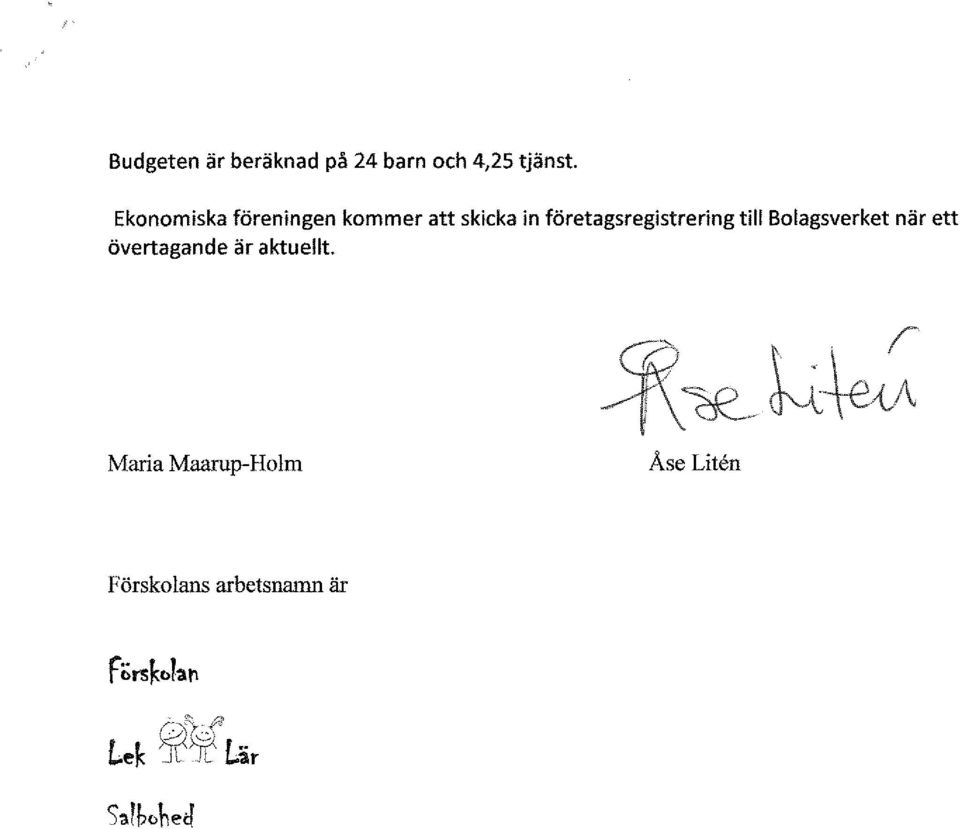 företagsregistrering till Bolagsverket när ett övertagande är