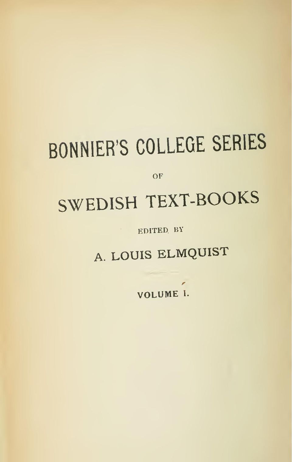 TEXT-BOOKS EDITED BY