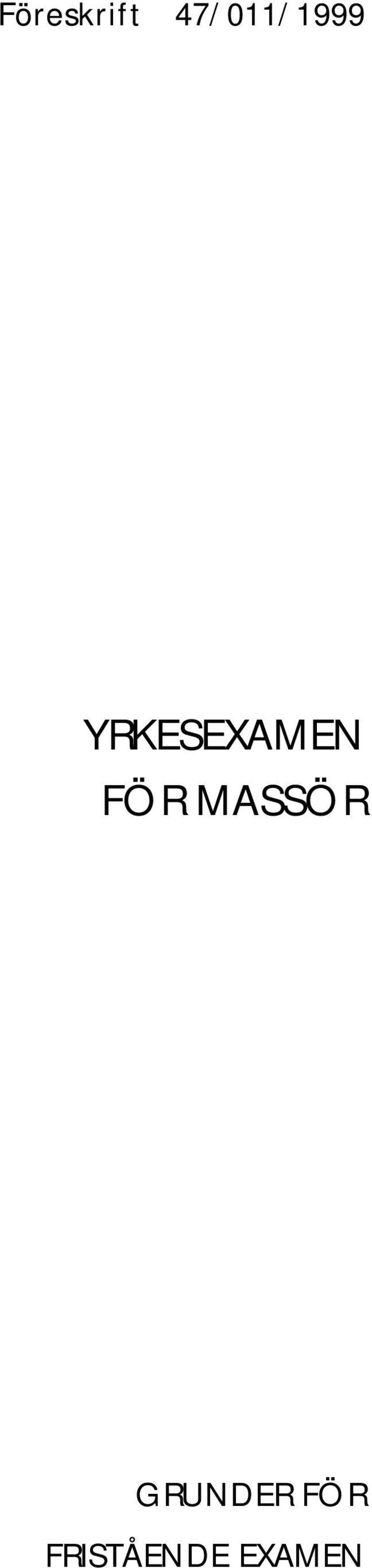 YRKESEXAMEN FÖR