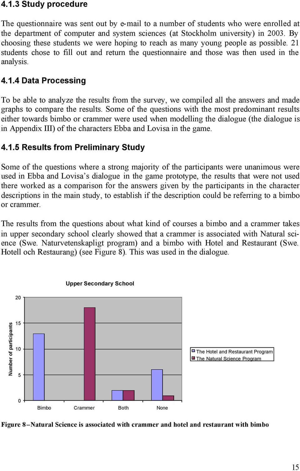 students chose to fill out and return the questionnaire and those was then used in the analysis. 4.1.