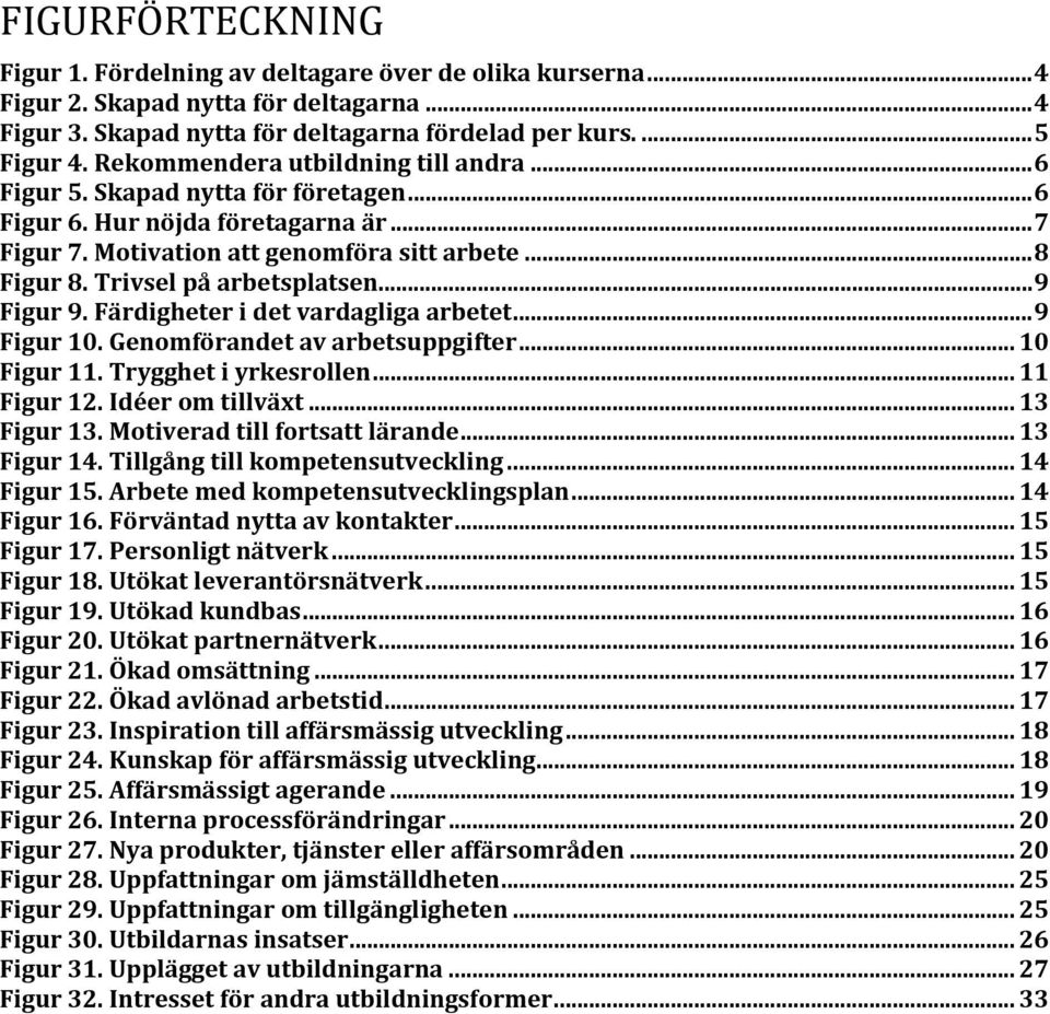 Trivsel på arbetsplatsen... 9 Figur 9. Färdigheter i det vardagliga arbetet... 9 Figur 10. Genomförandet av arbetsuppgifter... 10 Figur 11. Trygghet i yrkesrollen... 11 Figur 12. Idéer om tillväxt.