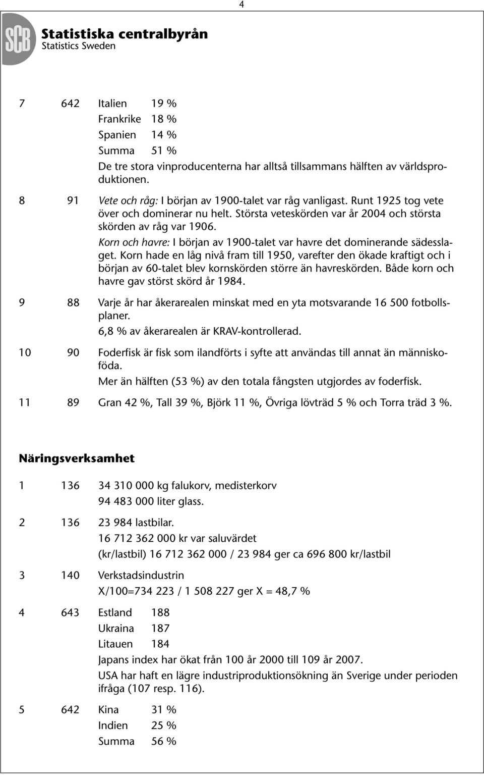 Korn och havre: I början av 1900-talet var havre det dominerande sädesslaget.