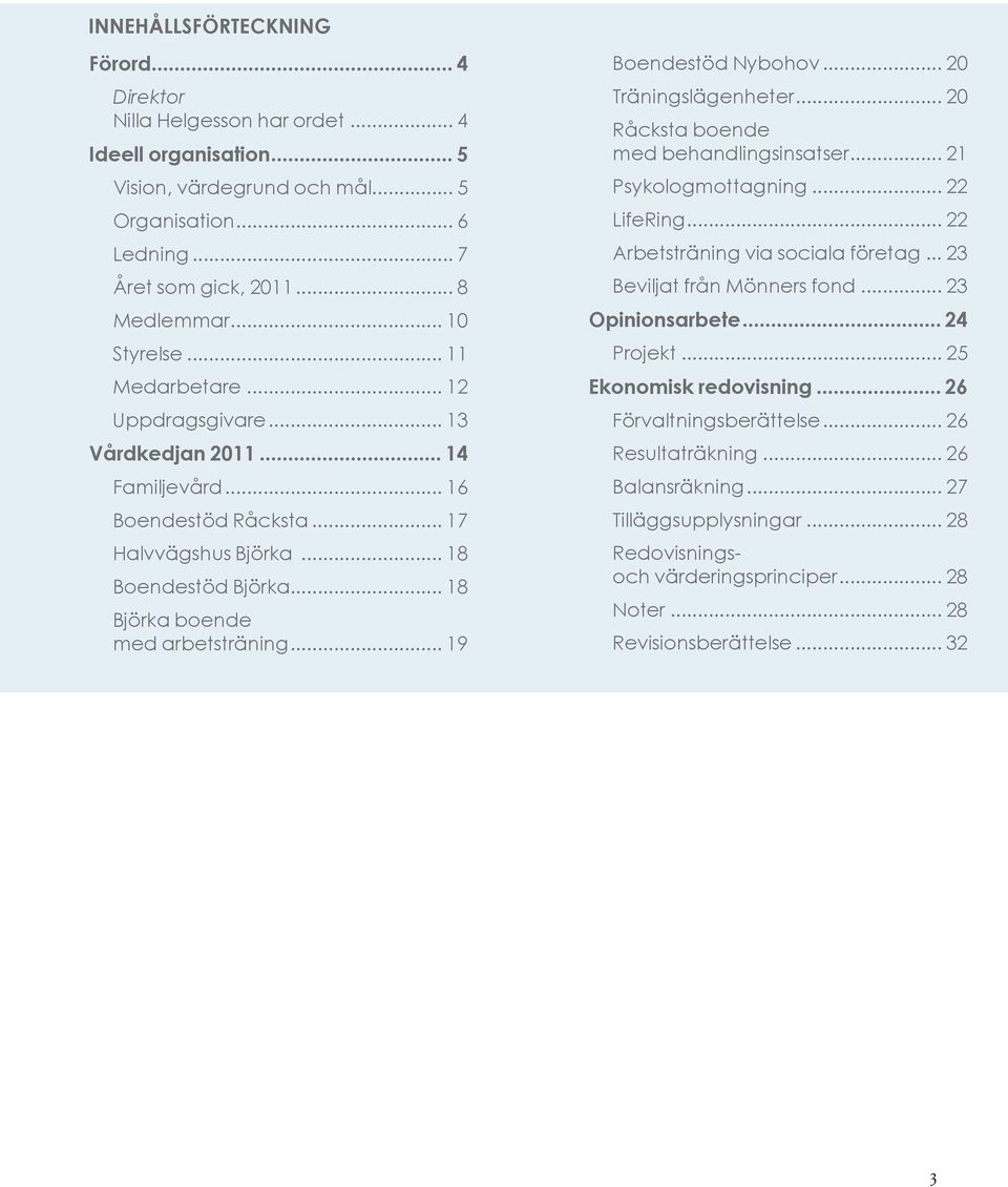 .. 18 Björka boende med arbetsträning... 19 Boendestöd Nybohov... 20 Träningslägenheter... 20 Råcksta boende med behandlingsinsatser... 21 Psykologmottagning... 22 LifeRing.