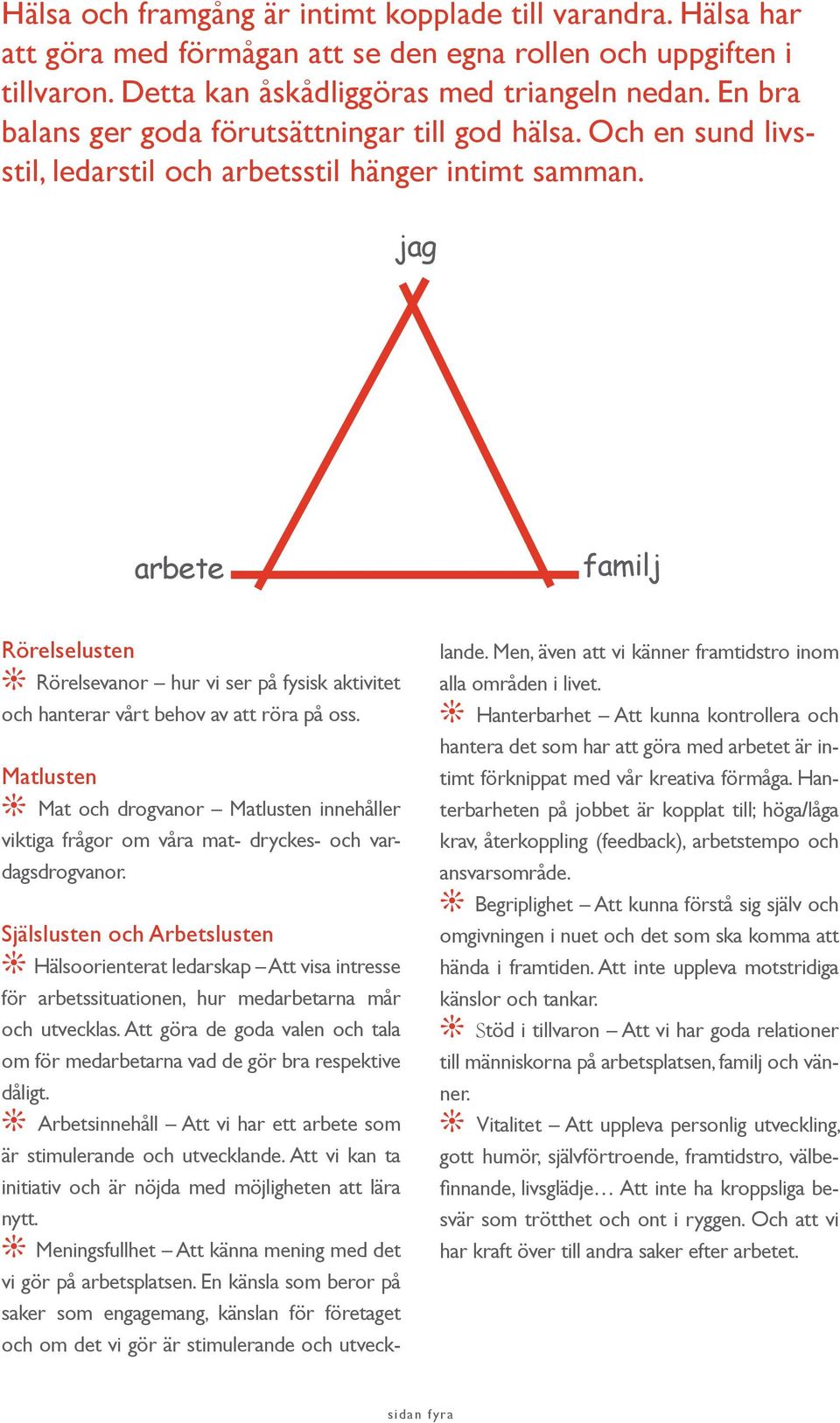 jag arbete familj Rörelselusten j Rörelsevanor hur vi ser på fysisk aktivitet och hanterar vårt behov av att röra på oss.