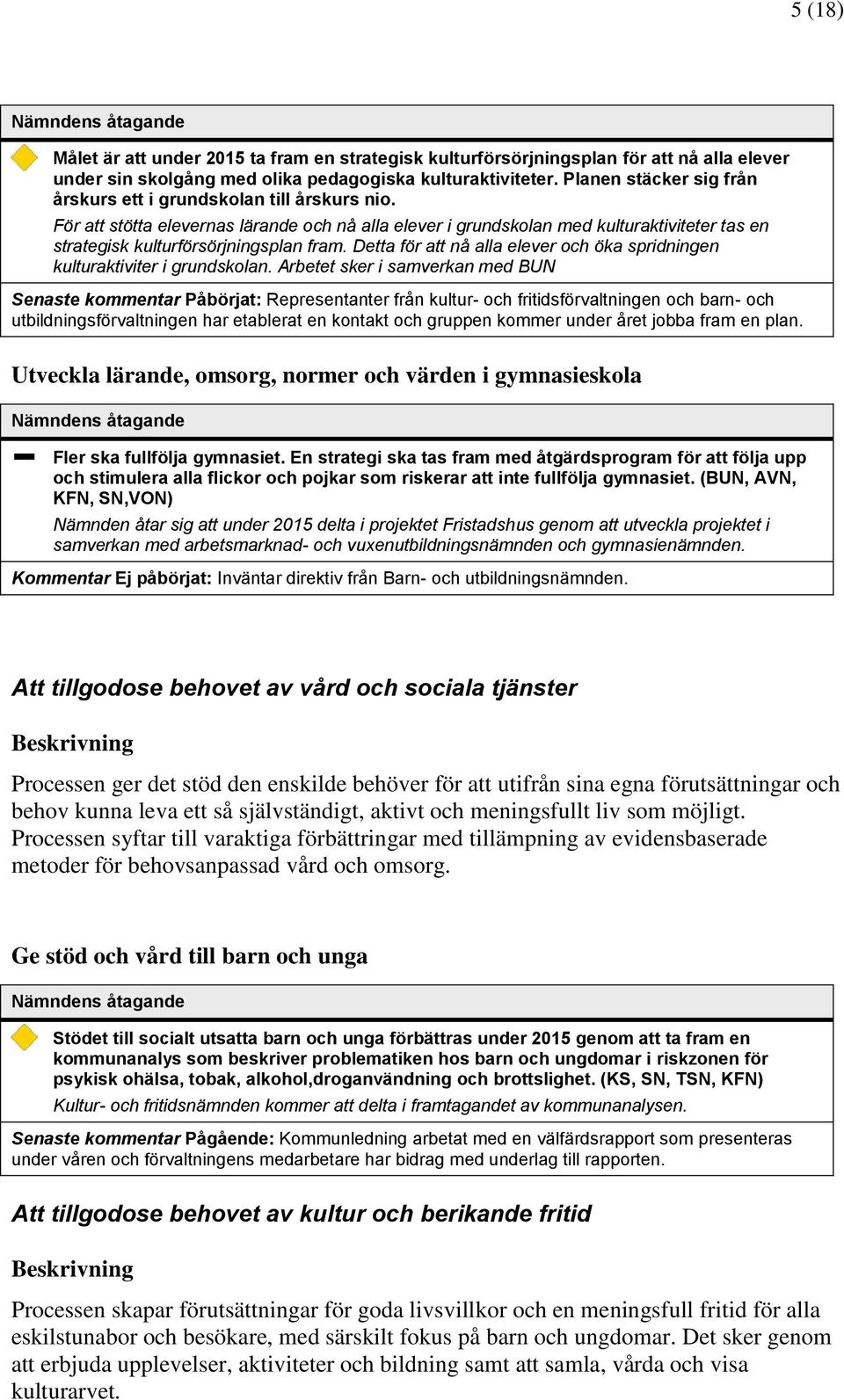 För att stötta elevernas lärande och nå alla elever i grundskolan med kulturaktiviteter tas en strategisk kulturförsörjningsplan fram.