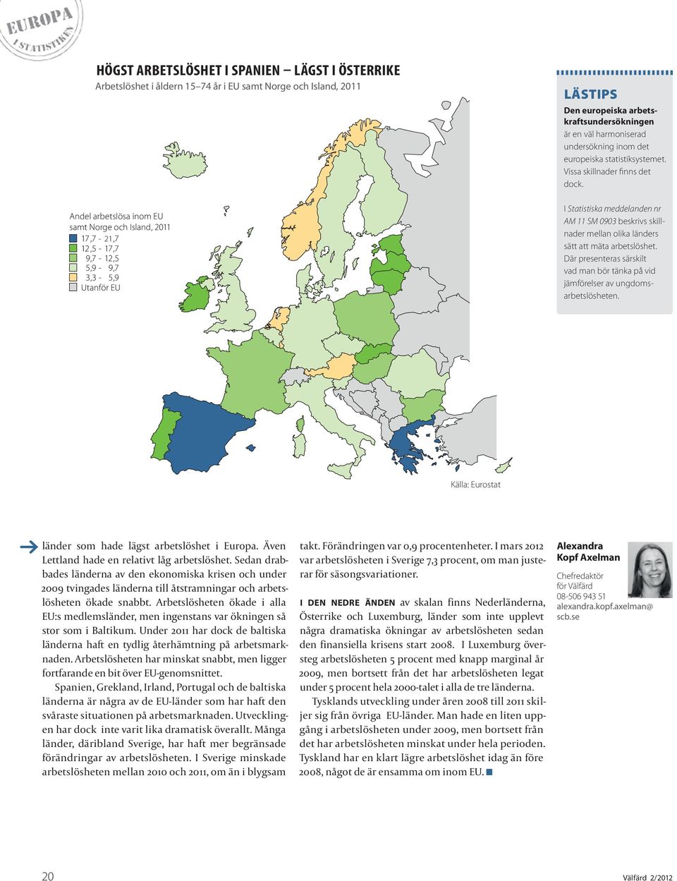 I Statistiska meddelanden nr AM 11 SM 0903 beskrivs skillnader mellan olika länders sätt att mäta arbetslöshet. Där presenteras särskilt vad man bör tänka på vid jämförelser av ungdomsarbetslösheten.