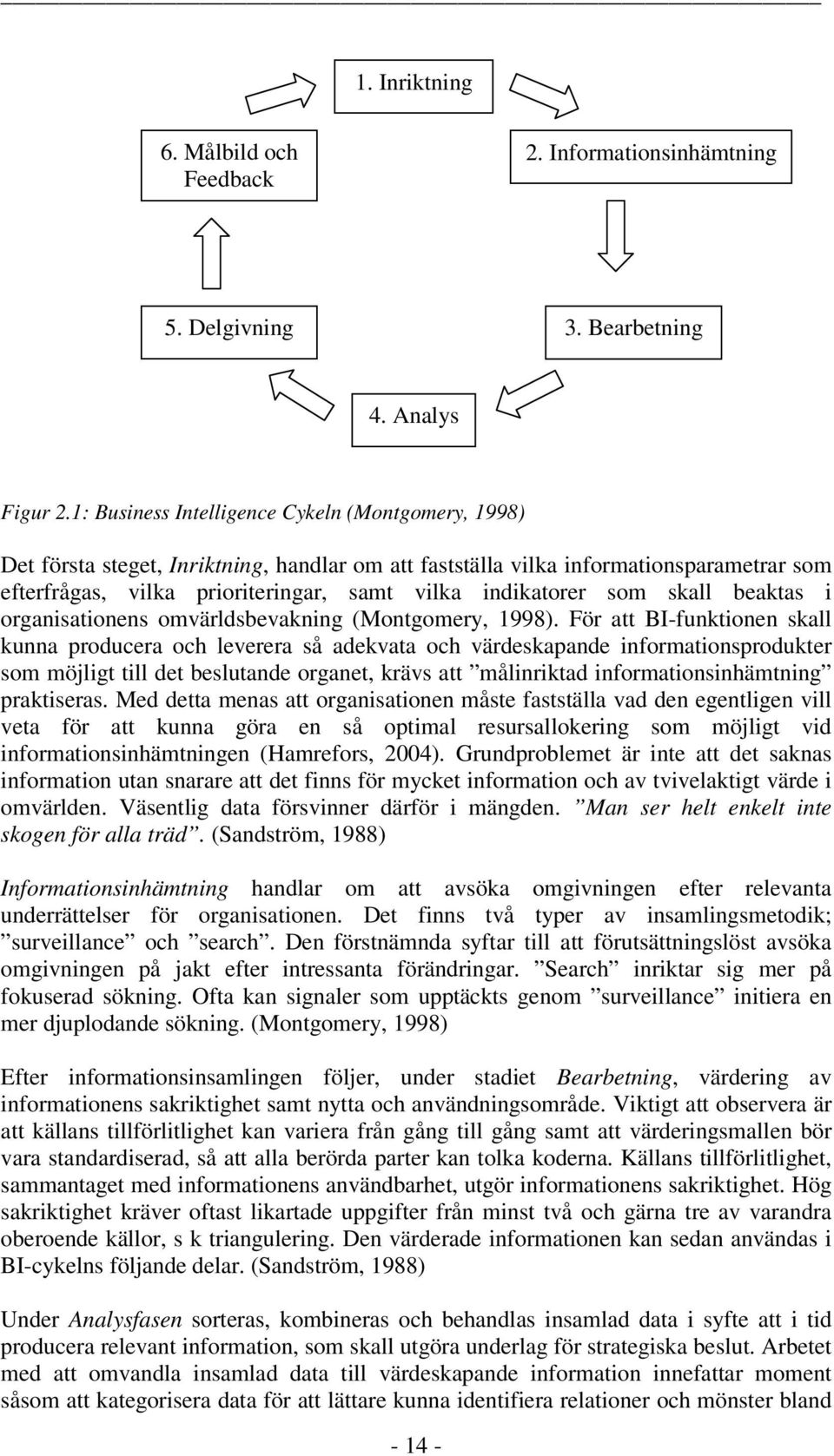 som skall beaktas i organisationens omvärldsbevakning (Montgomery, 1998).