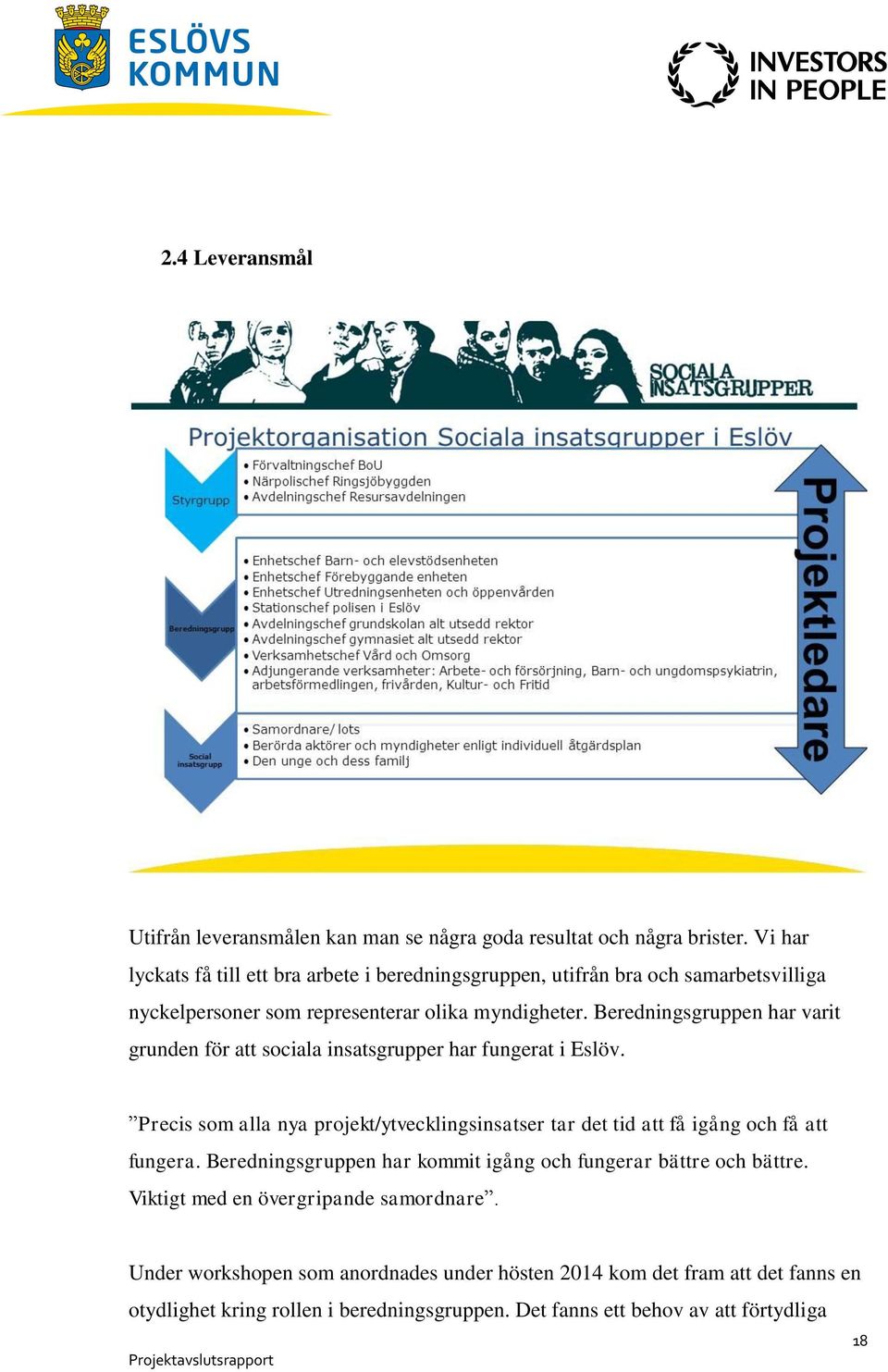 Beredningsgruppen har varit grunden för att sociala insatsgrupper har fungerat i Eslöv.