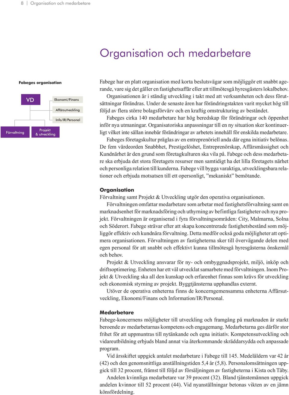 Organisationen är i ständig utveckling i takt med att verksamheten och dess förutsättningar förändras.