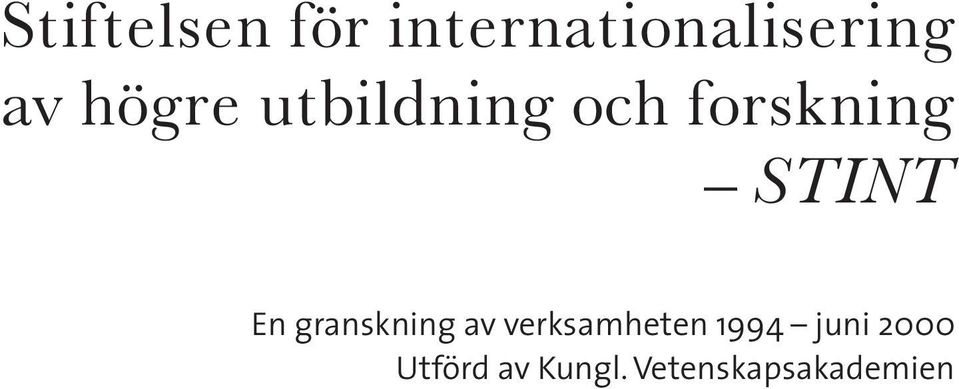 granskning av verksamheten 1994 juni