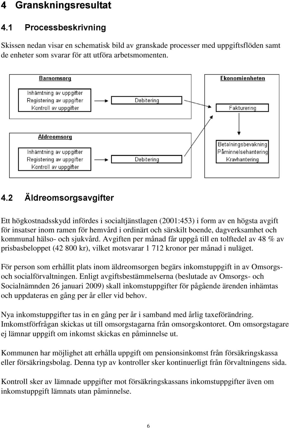 2 Äldreomsorgsavgifter Ett högkostnadsskydd infördes i socialtjänstlagen (2001:453) i form av en högsta avgift för insatser inom ramen för hemvård i ordinärt och särskilt boende, dagverksamhet och