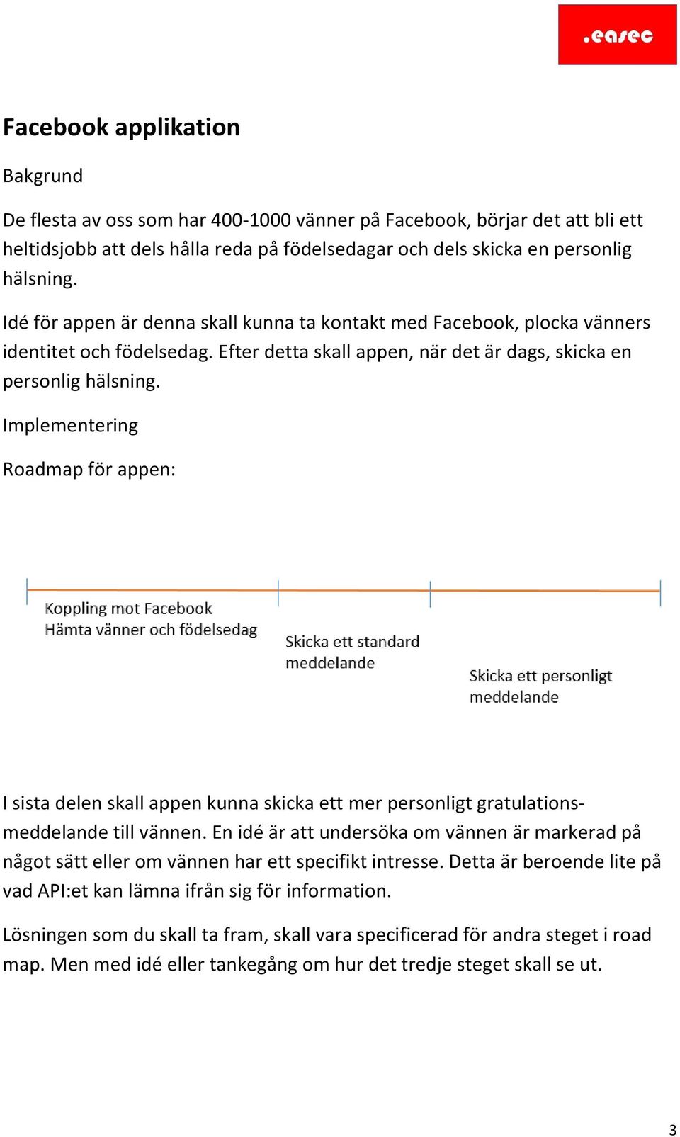 Implementering Roadmap för appen: I sista delen skall appen kunna skicka ett mer personligt gratulationsmeddelande till vännen.