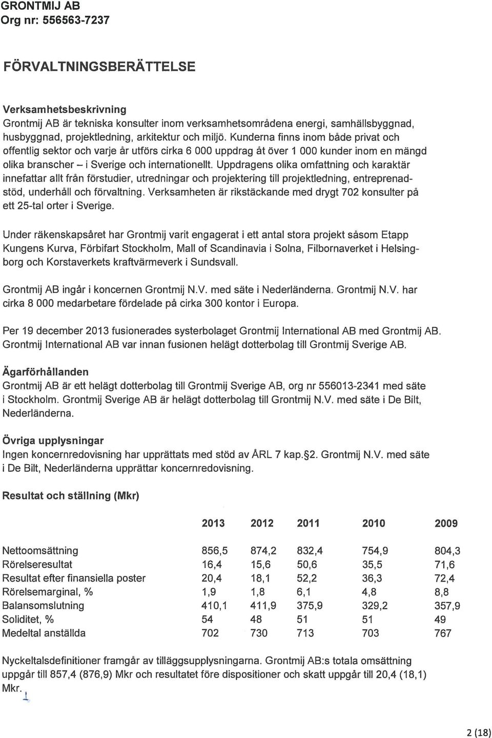 Uppdragens olika omfattning och karaktär innefattar allt från förstudier, utredningar och projektering till projektiedning, entreprenadstöd, underhåll och förvaltning.