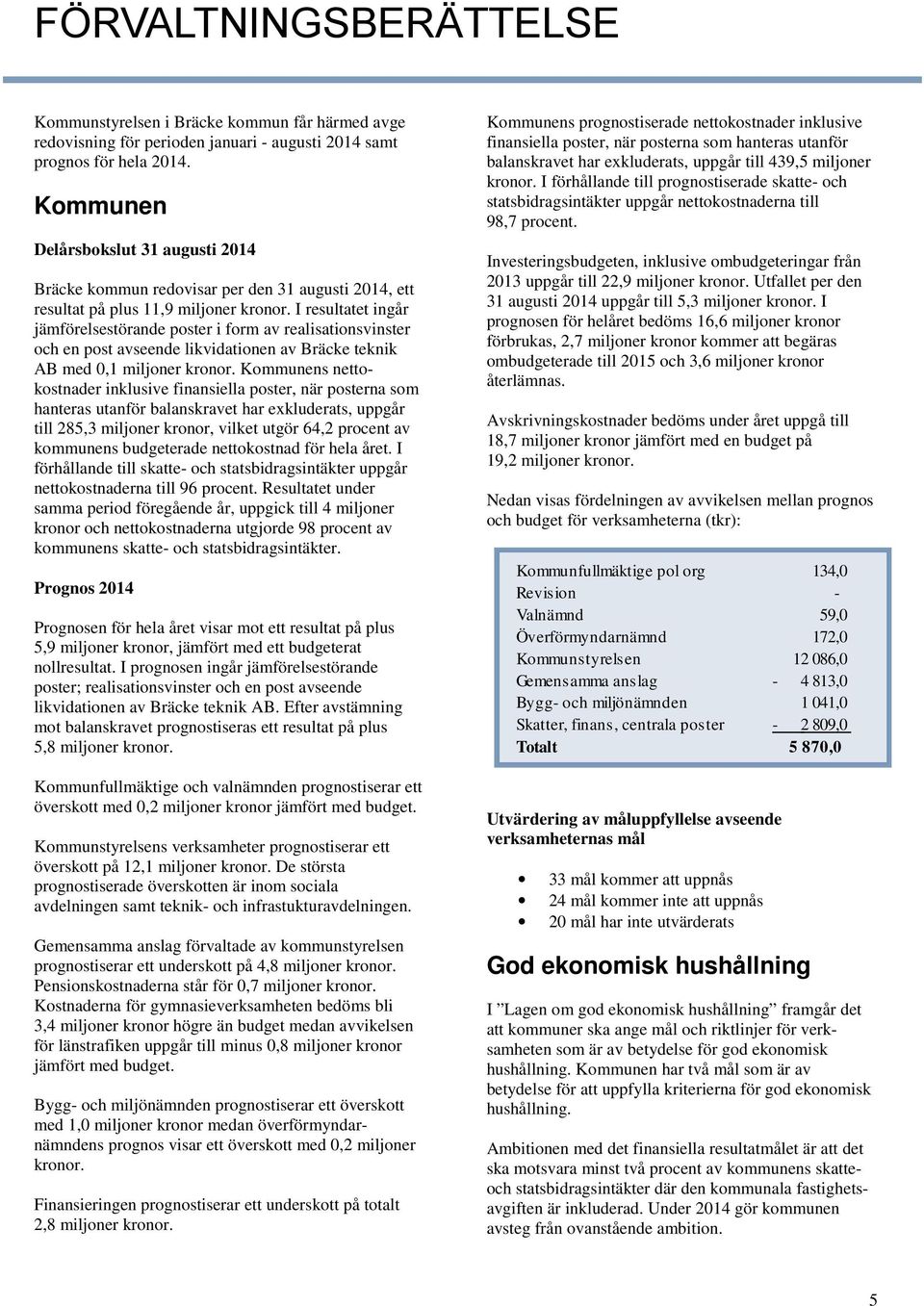 I resultatet ingår jämförelsestörande poster i form av realisationsvinster och en post avseende likvidationen av Bräcke teknik AB med 0,1 miljoner kronor.