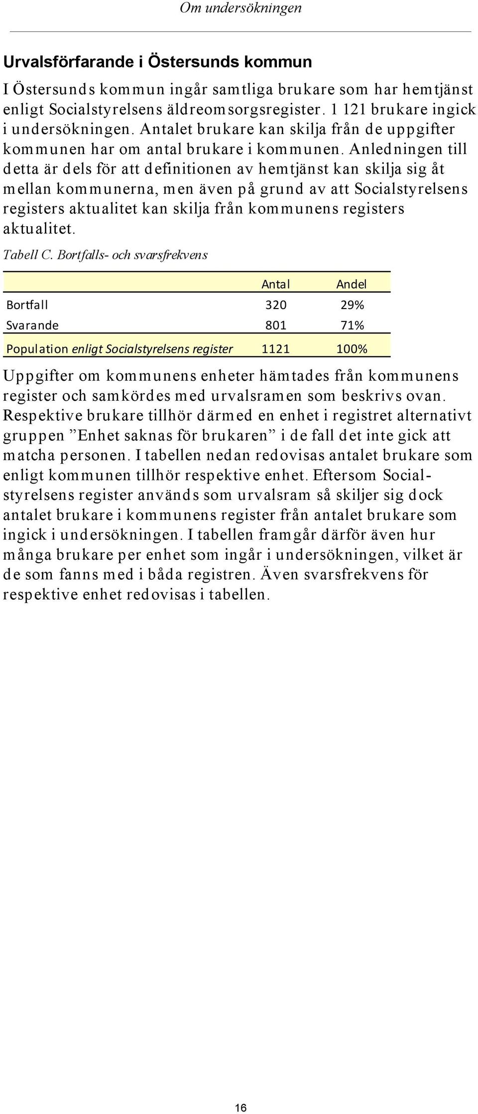 Anledningen till detta är dels för att definitionen av hemtjänst kan skilja sig åt mellan kommunerna, men även på grund av att Socialstyrelsens registers aktualitet kan skilja från kommunens