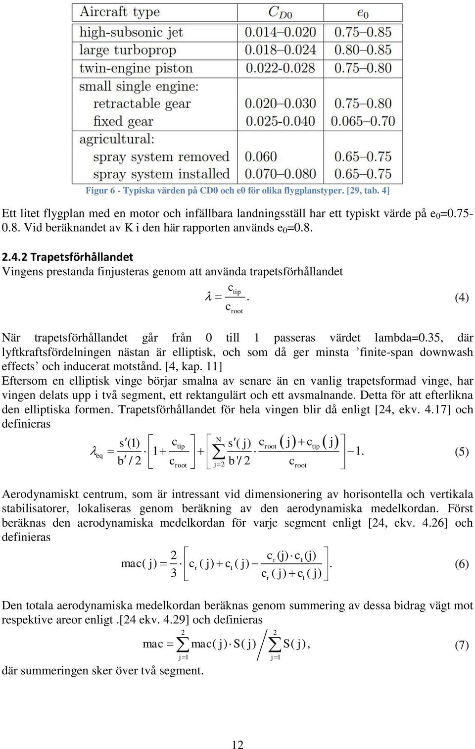 (4) c root När trapetsförhållandet går från 0 till 1 passeras värdet lambda=0.