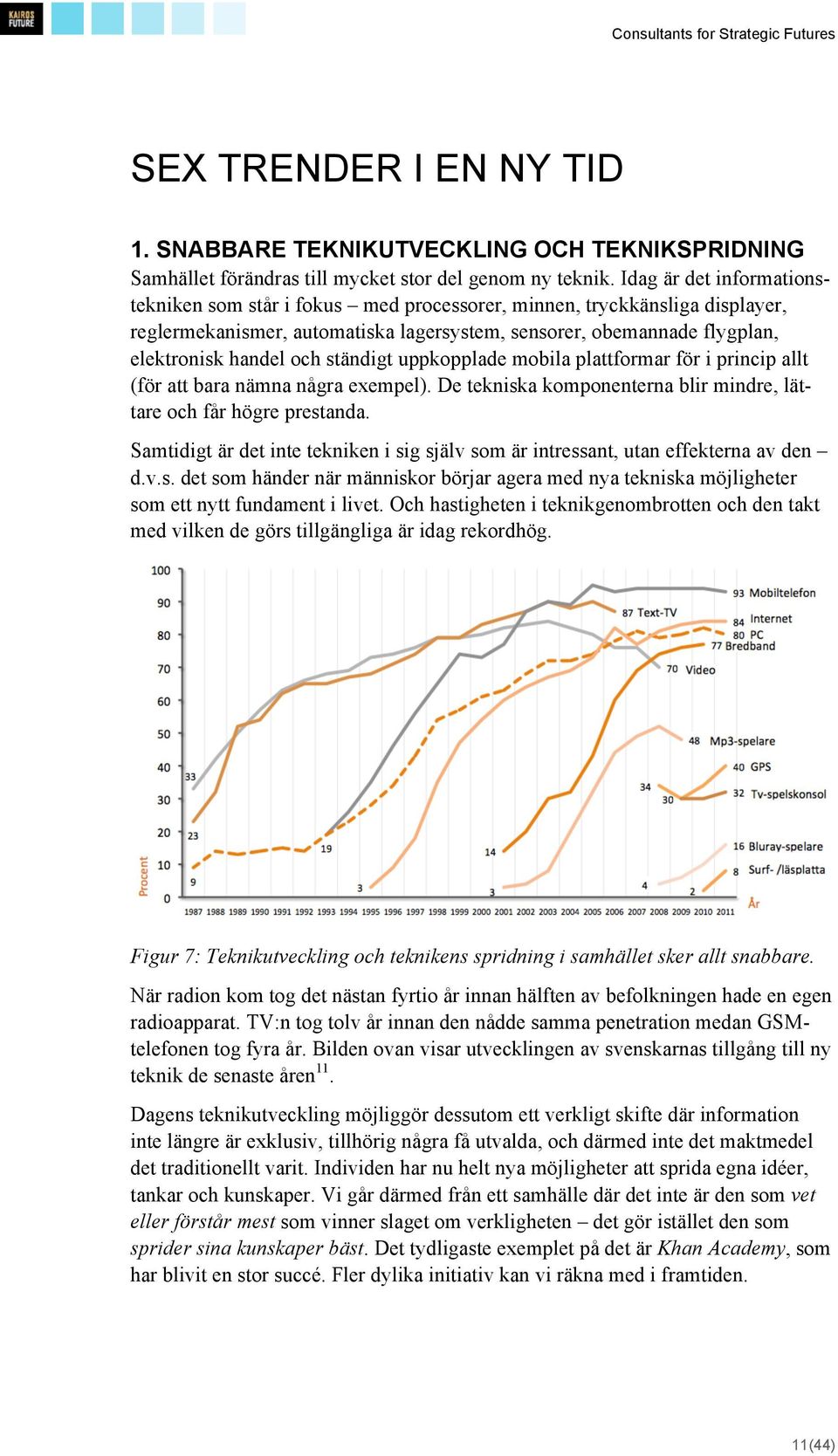 ständigt uppkopplade mobila plattformar för i princip allt (för att bara nämna några exempel). De tekniska komponenterna blir mindre, lättare och får högre prestanda.