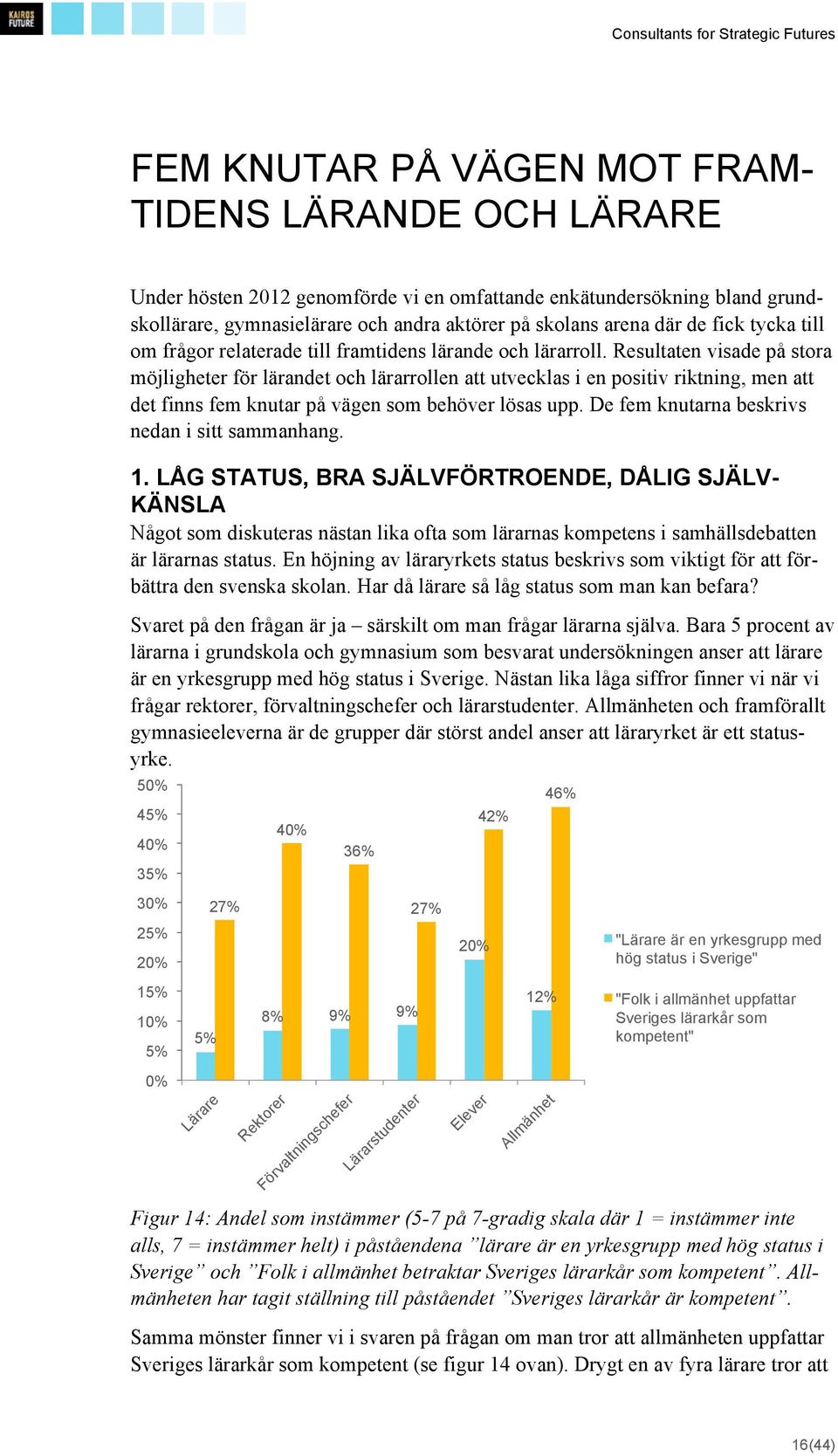 Resultaten visade på stora möjligheter för lärandet och lärarrollen att utvecklas i en positiv riktning, men att det finns fem knutar på vägen som behöver lösas upp.