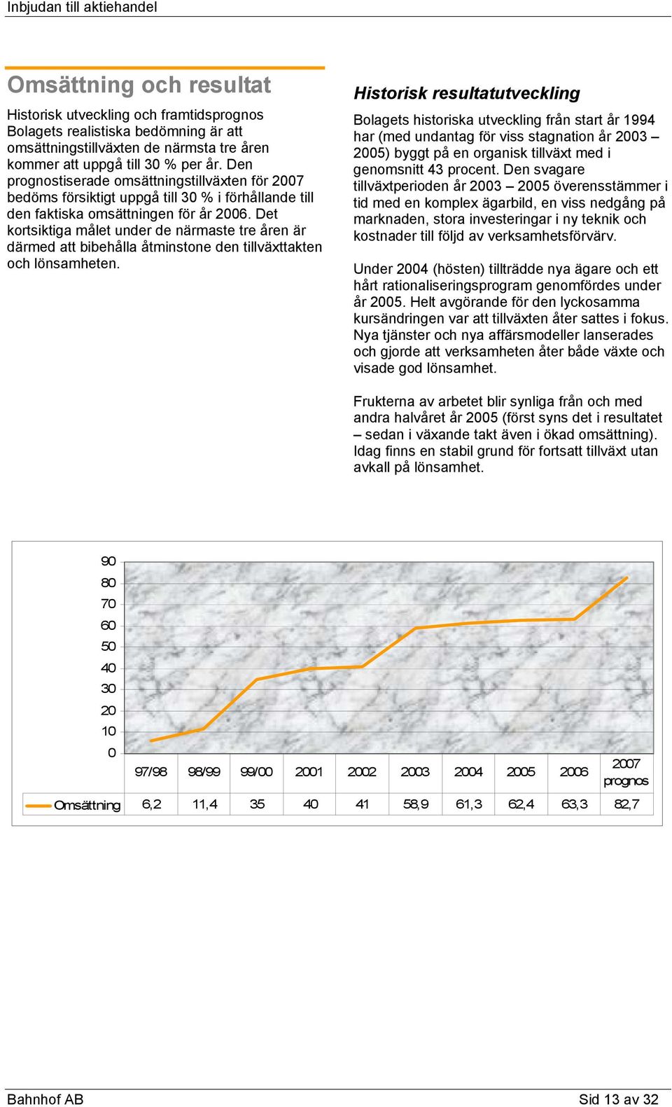 Det kortsiktiga målet under de närmaste tre åren är därmed att bibehålla åtminstone den tillväxttakten och lönsamheten.