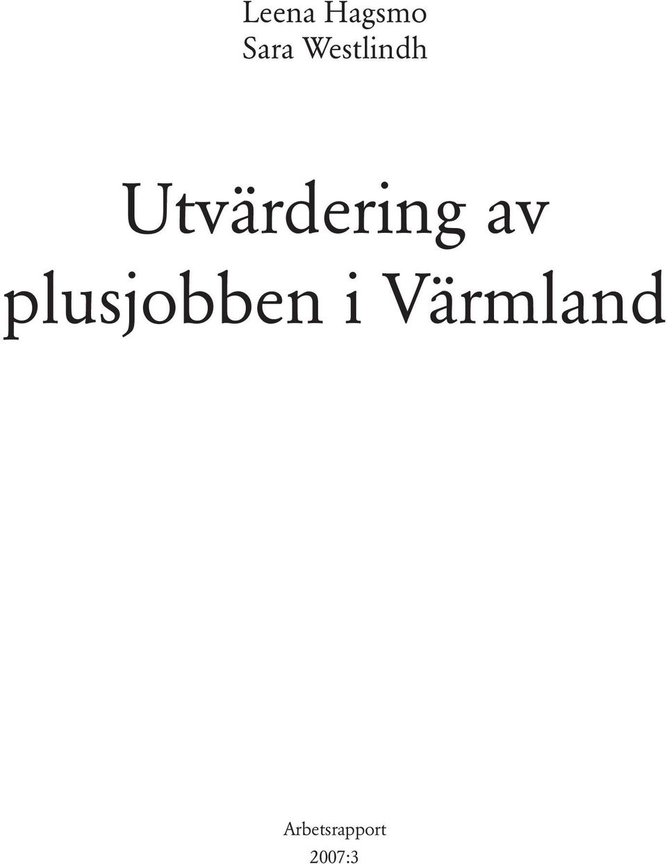 av plusjobben i