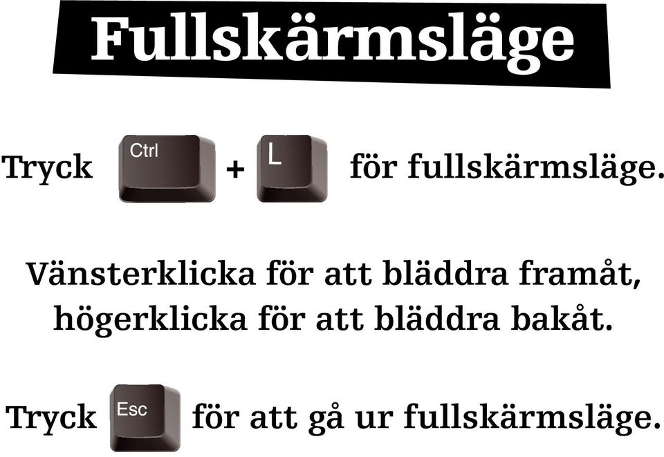 Vänsterklicka för att bläddra framåt,