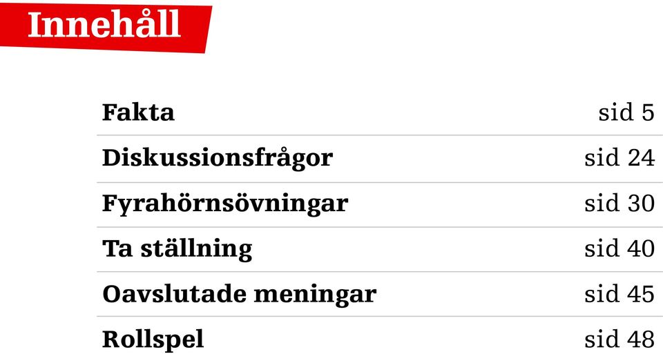 Oavslutade meningar Rollspel sid