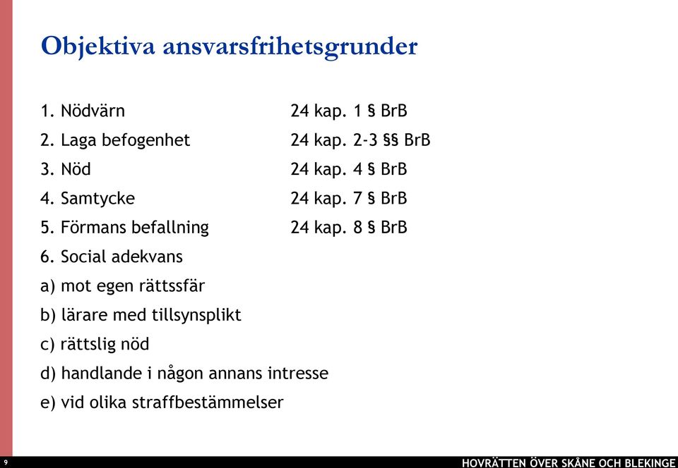 Förmans befallning 24 kap. 8 BrB 6.