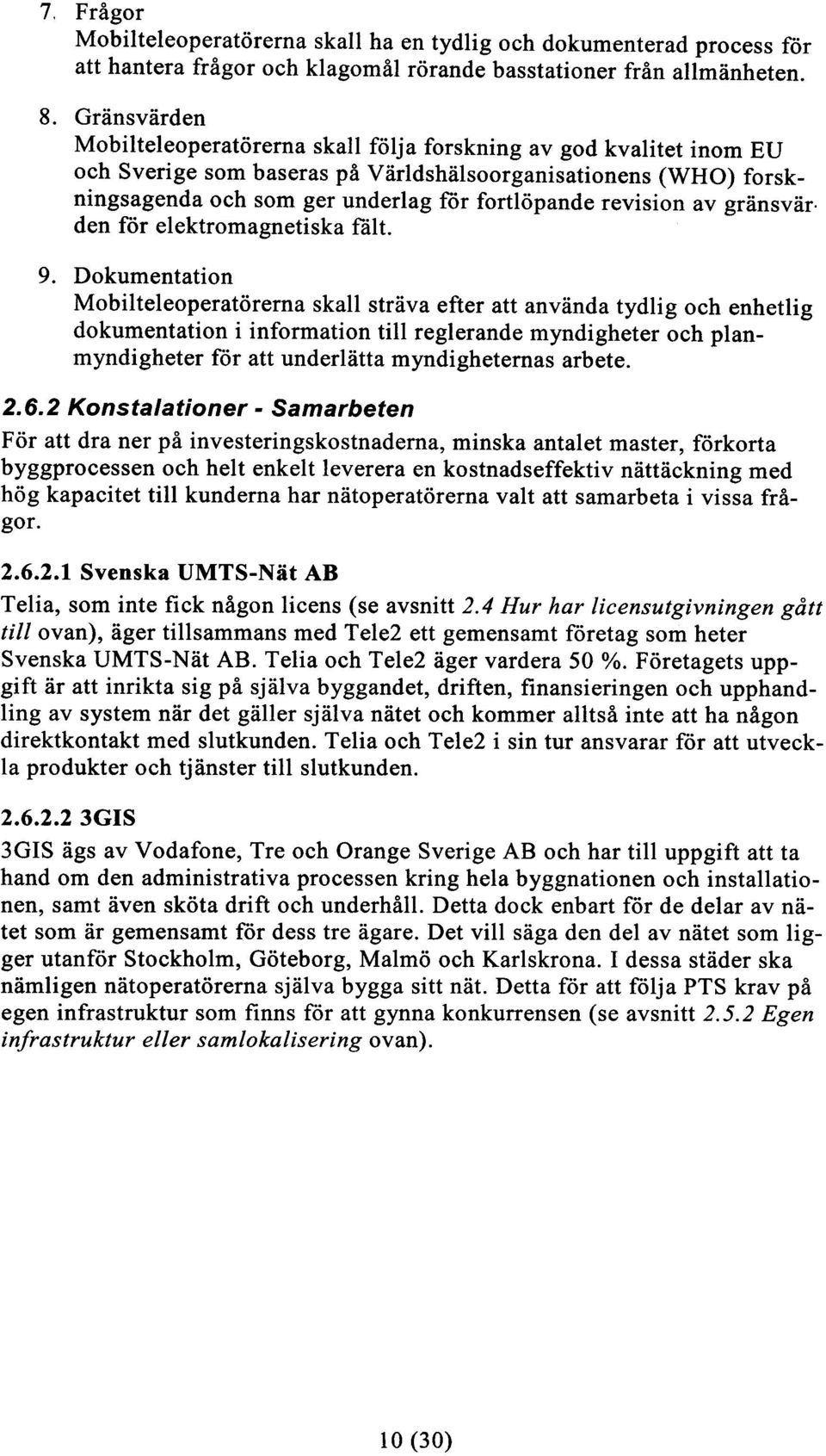 revision av gränsvär. den för elektromagnetiska fält. 9.