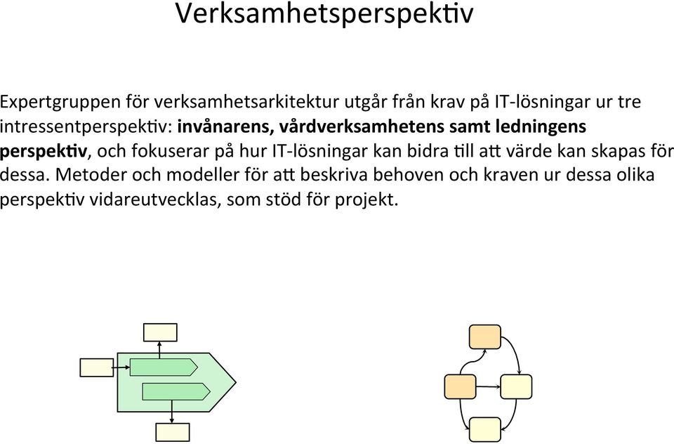 fokuserar på hur IT- lösningar kan bidra >ll av värde kan skapas för dessa.