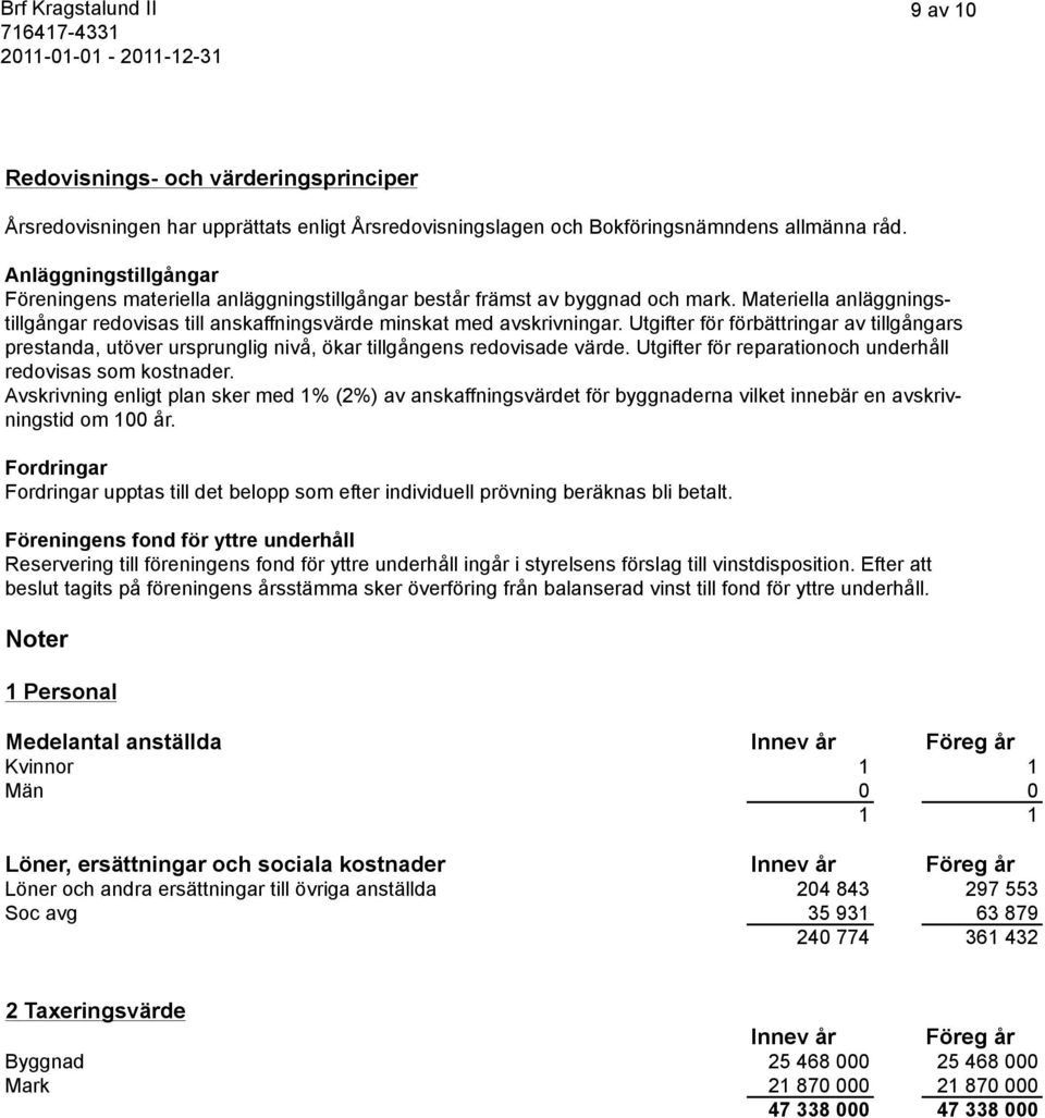 Utgifter för förbättringar av tillgångars prestanda, utöver ursprunglig nivå, ökar tillgångens redovisade värde. Utgifter för reparationoch underhåll redovisas som kostnader.