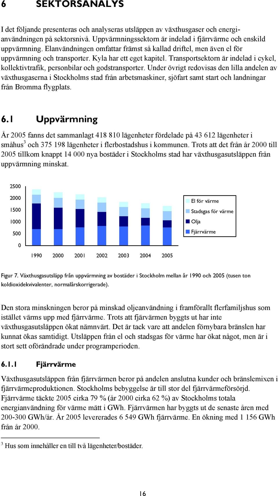 Transportsektorn är indelad i cykel, kollektivtrafik, personbilar och godstransporter.