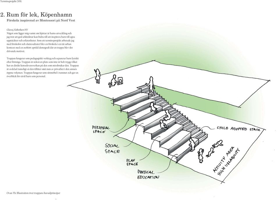 Rum för lek, Köpenhamn Förskola inspirerad av Montessori på Nord Vest Glasvej, København NV Något som ligger mig varmt om hjärtat är barns utveckling och jag tror att god arkitektur kan bidra till