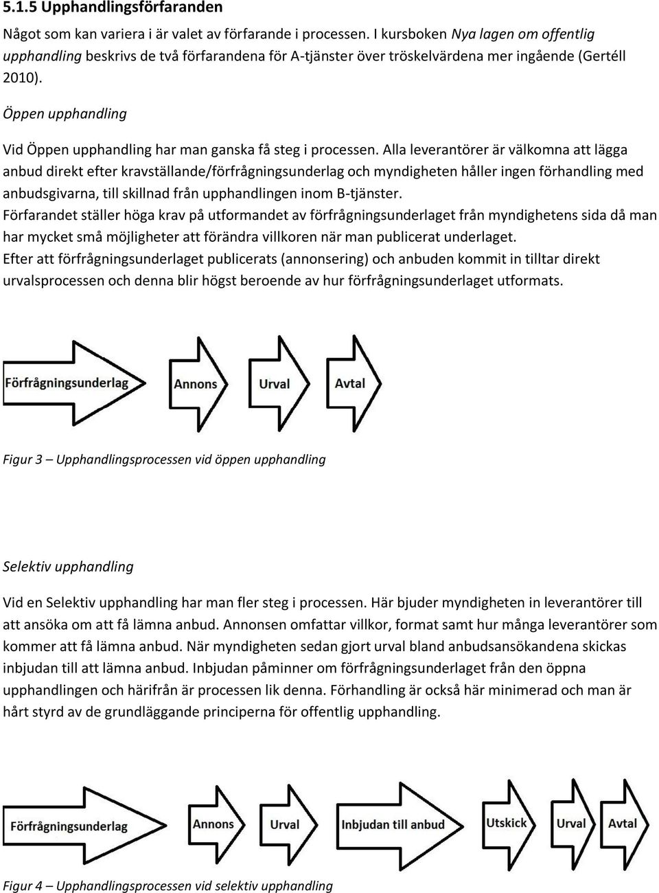 Öppen upphandling Vid Öppen upphandling har man ganska få steg i processen.