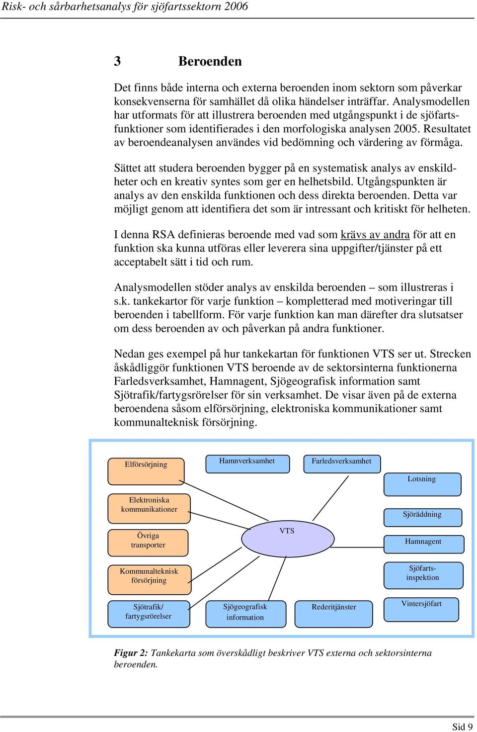 Resultatet av beroendeanalysen användes vid bedömning och värdering av förmåga.