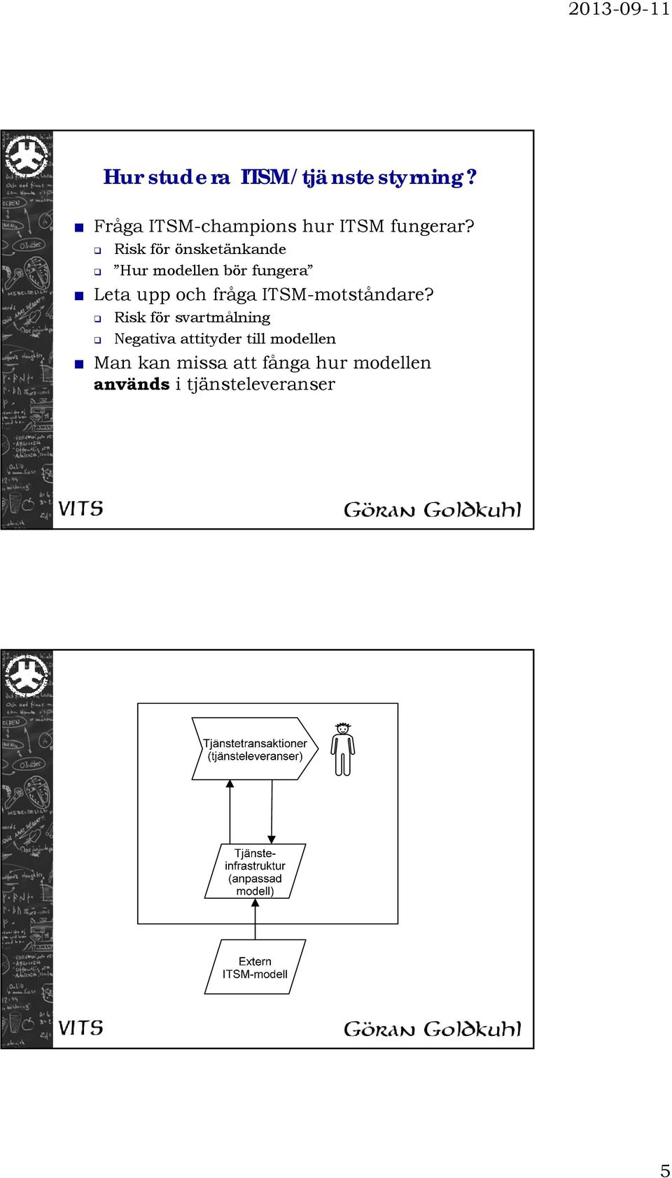 Risk för önsketänkande Hur modellen bör fungera Leta upp och fråga