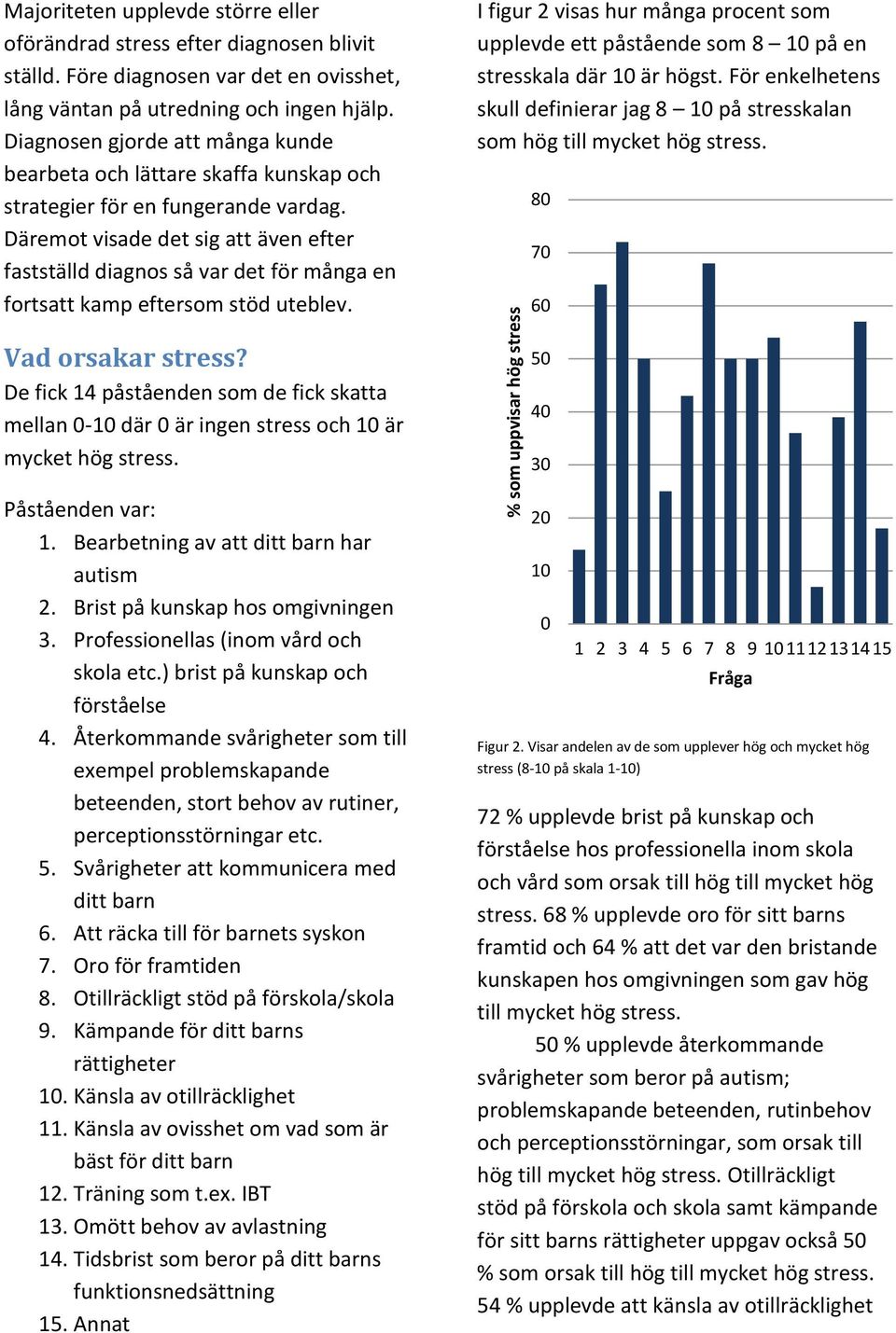 Däremot visade det sig att även efter fastställd diagnos så var det för många en fortsatt kamp eftersom stöd uteblev.