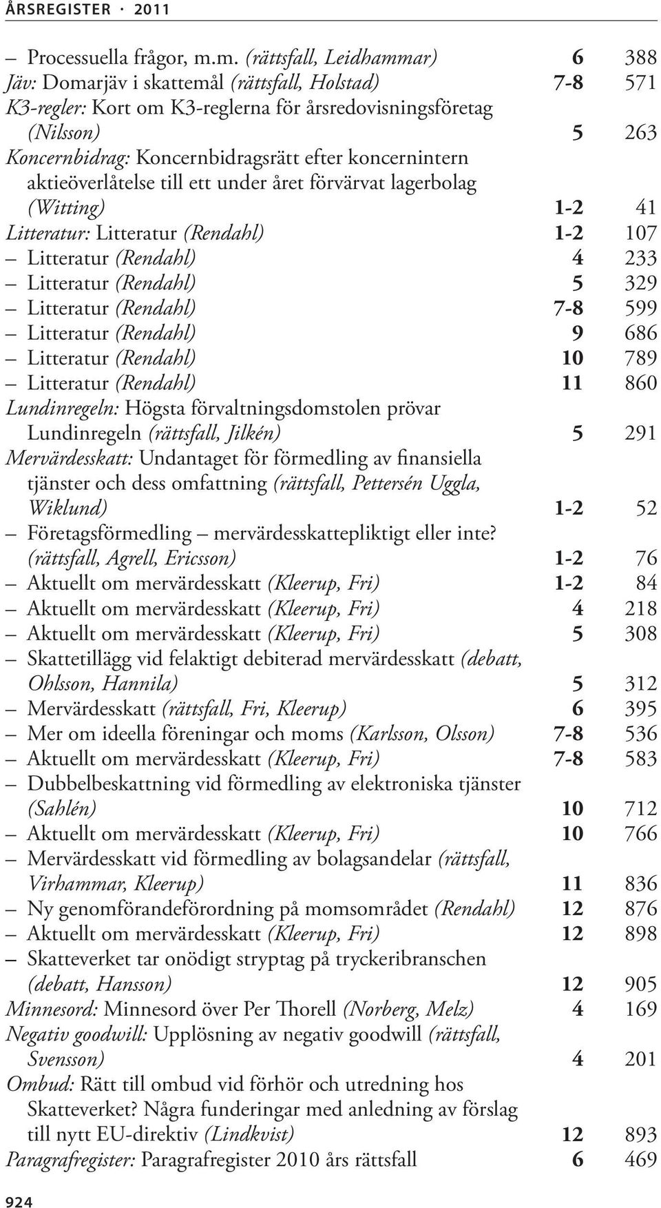 efter koncernintern aktieöverlåtelse till ett under året förvärvat lagerbolag (Witting) 1-2 41 Litteratur: Litteratur (Rendahl) 1-2 107 Litteratur (Rendahl) 4 233 Litteratur (Rendahl) 5 329