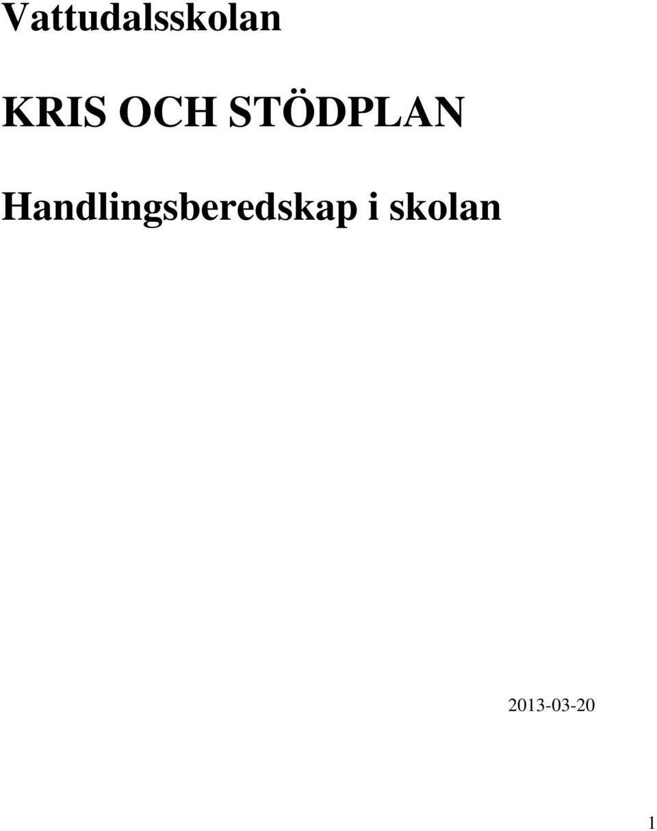 Handlingsberedskap