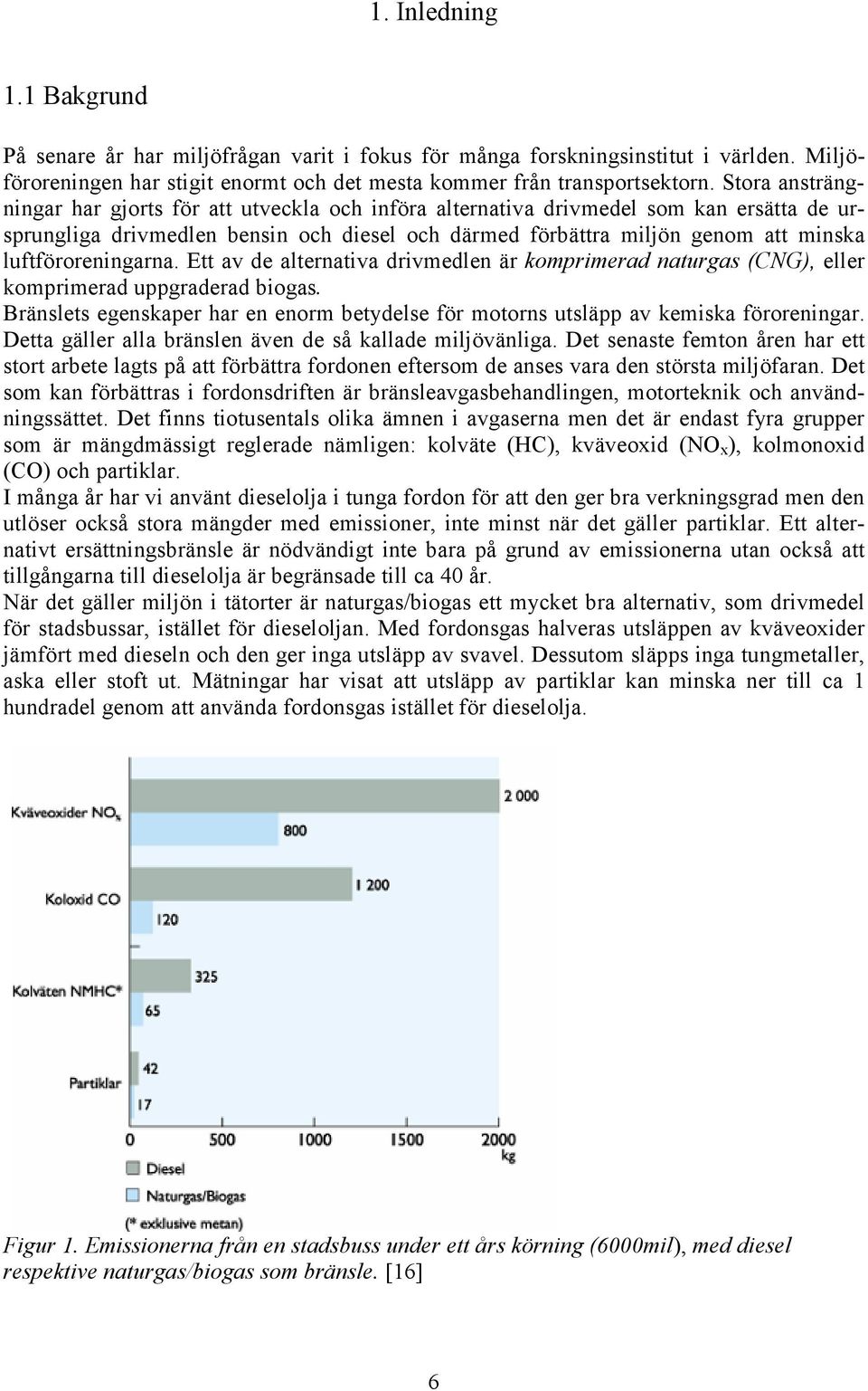 luftföroreningarna. Ett av de alternativa drivmedlen är komprimerad naturgas (CNG), eller komprimerad uppgraderad biogas.