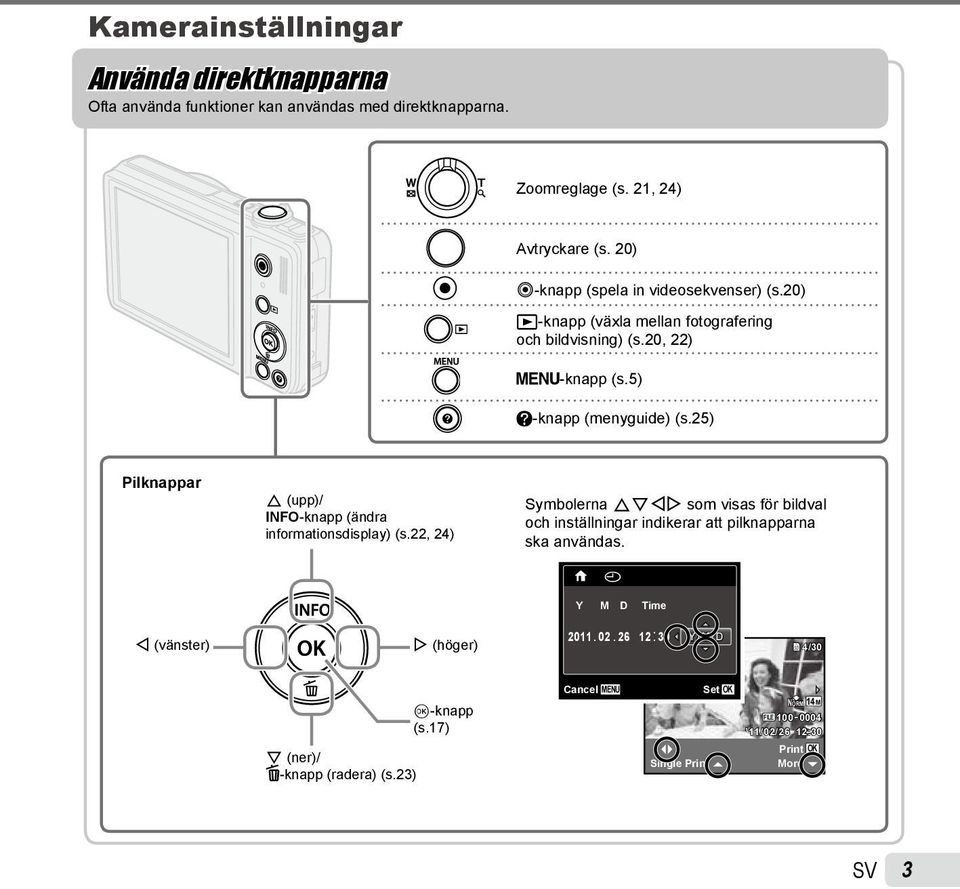 25) Pilknappar F (upp)/ INFO-knapp (ändra informationsdisplay) (s.