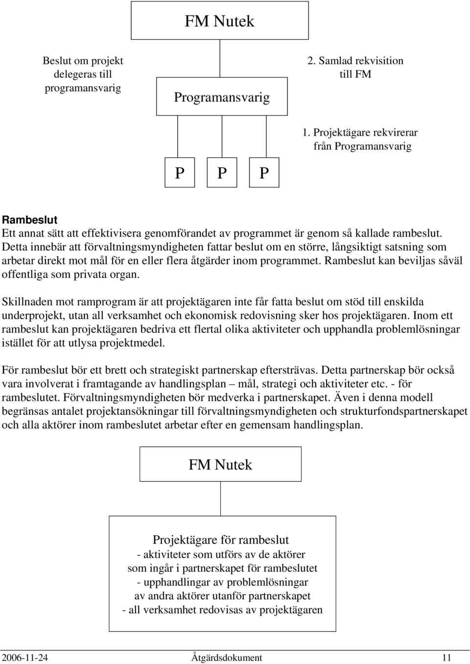 Detta innebär att förvaltningsmyndigheten fattar beslut om en större, långsiktigt satsning som arbetar direkt mot mål för en eller flera åtgärder inom programmet.