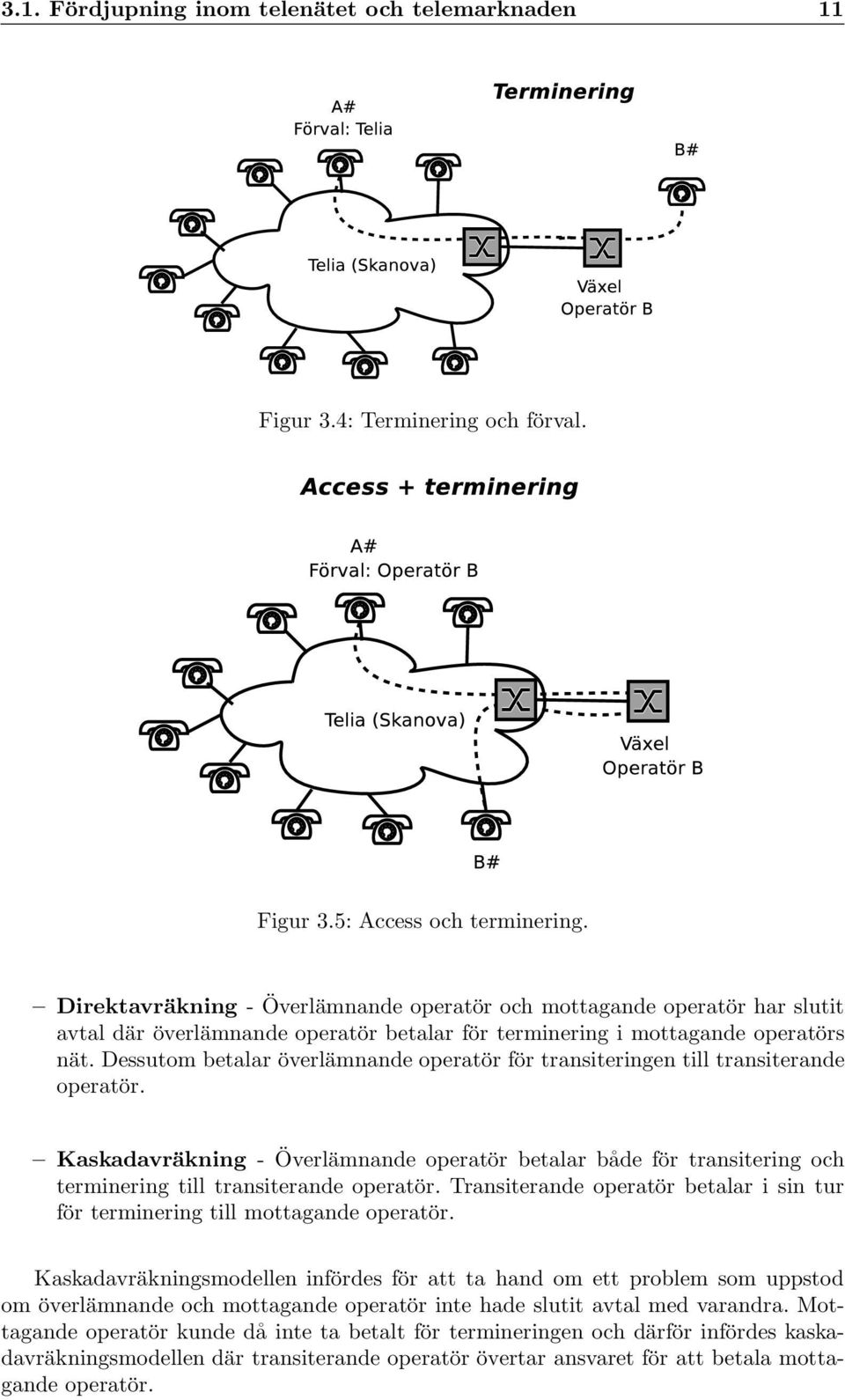 Dessutom betalar överlämnande operatör för transiteringen till transiterande operatör.