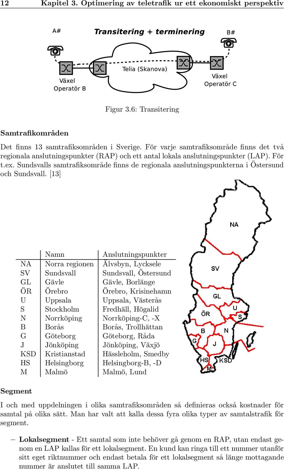 Sundsvalls samtrafiksområde finns de regionala anslutningspunkterna i Östersund och Sundsvall.
