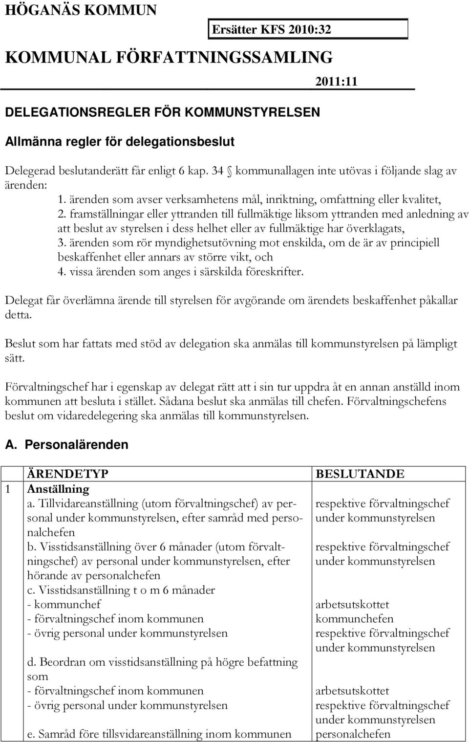 framställningar eller yttranden till fullmäktige liksom yttranden med anledning av att beslut av styrelsen i dess helhet eller av fullmäktige har överklagats, 3.