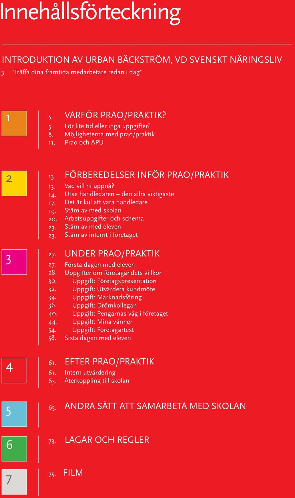 Utse handledaren den allra viktigaste Det är kul att vara handledare Stäm av med skolan Arbetsuppgifter och schema Stäm av med eleven Stäm av internt i företaget UNDER PRAO/PRAKTIK Första dagen med