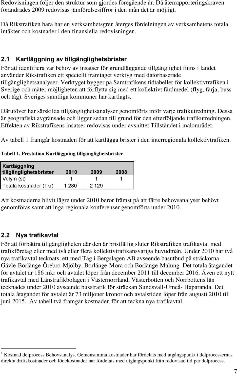 1 Kartläggning av tillgänglighetsbrister För att identifiera var behov av insatser för grundläggande tillgänglighet finns i landet använder Rikstrafiken ett speciellt framtaget verktyg med