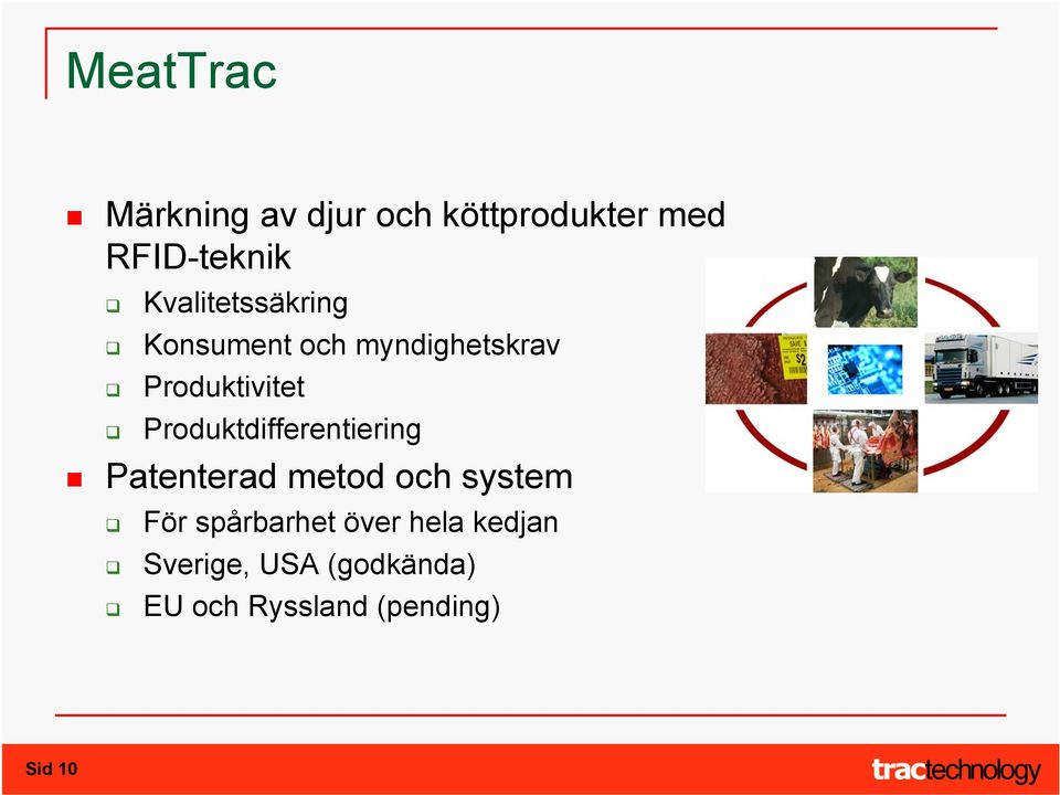 Produktdifferentiering Patenterad metod och system För