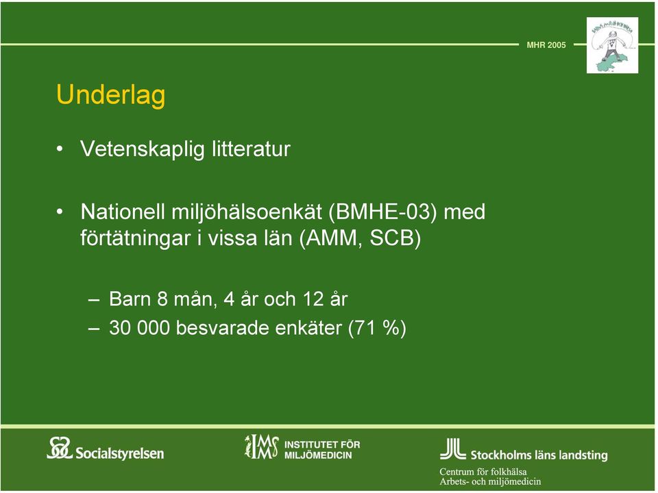 förtätningar i vissa län (AMM, SCB) Barn 8