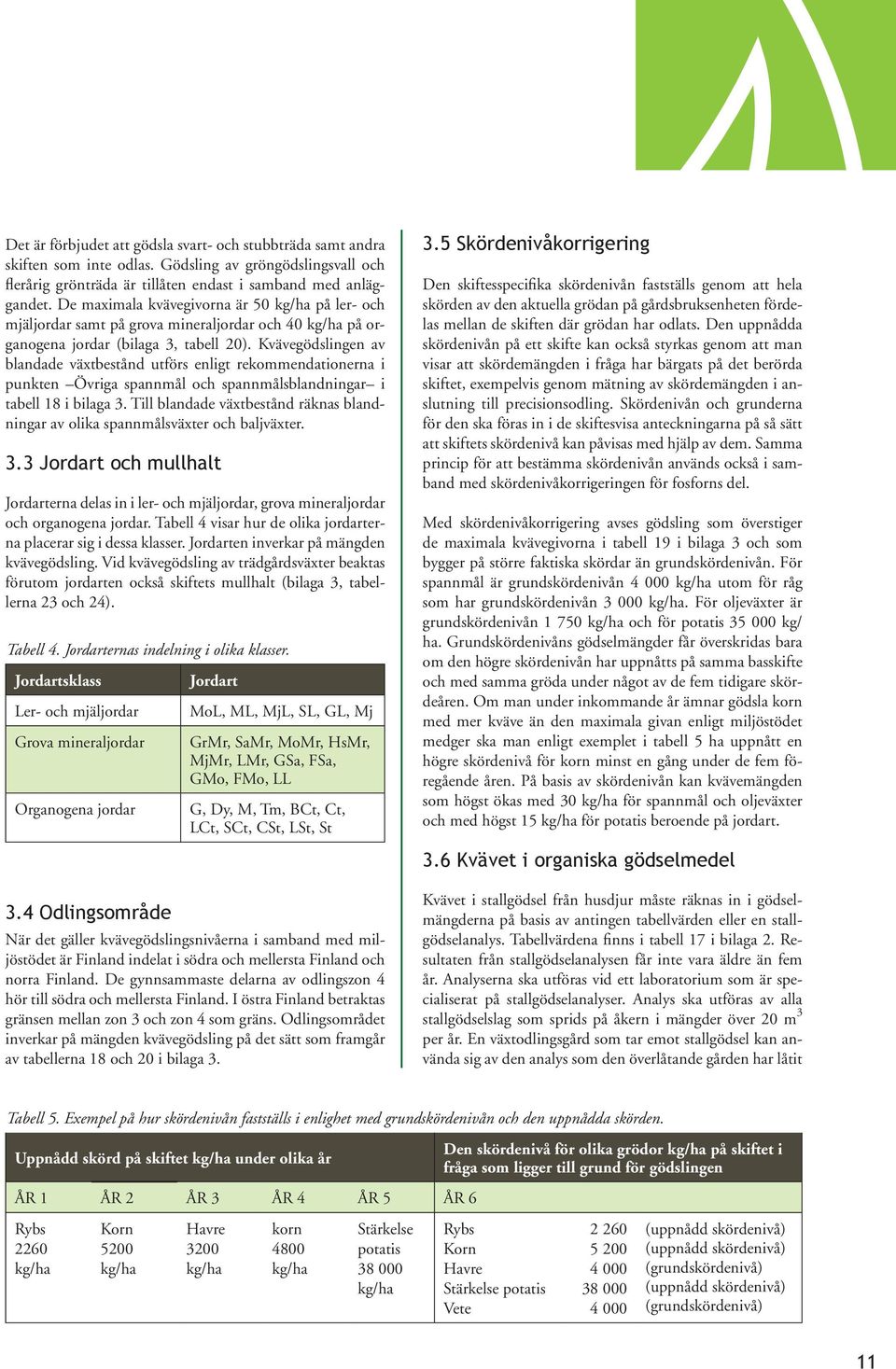 Kvävegödslingen av blandade växtbestånd utförs enligt rekommendationerna i punkten Övriga spannmål och spannmålsblandningar i tabell 18 i bilaga 3.