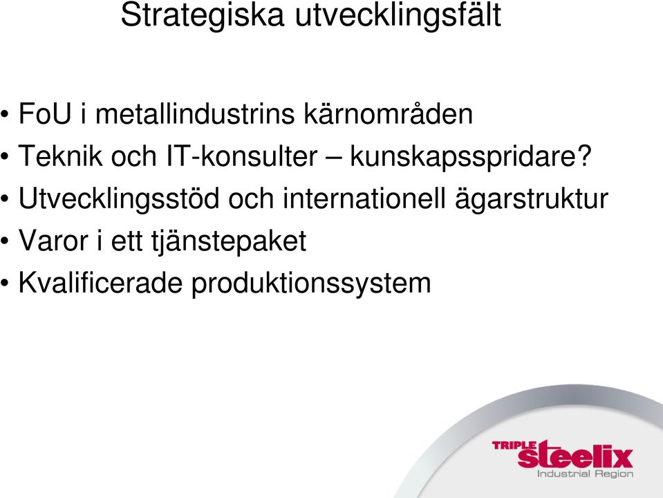 Utvecklingsstöd och internationell ägarstruktur